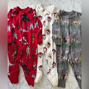 Lot of Disney holiday pjs